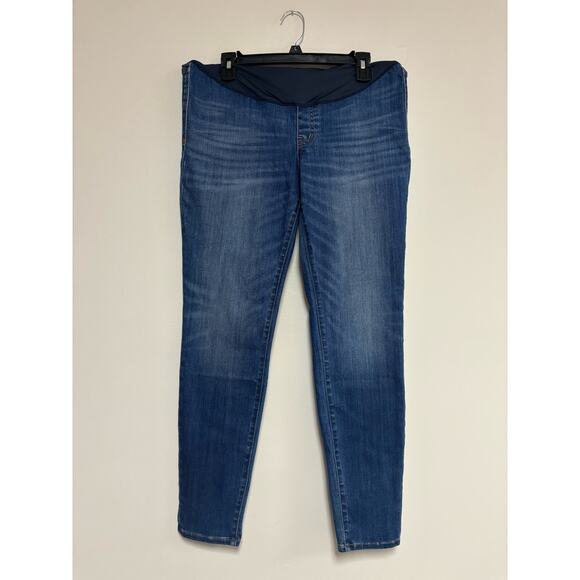 NWT Madewell Maternity jeans denim pregnancy skinny over belly 30 - Picture 2 of 9